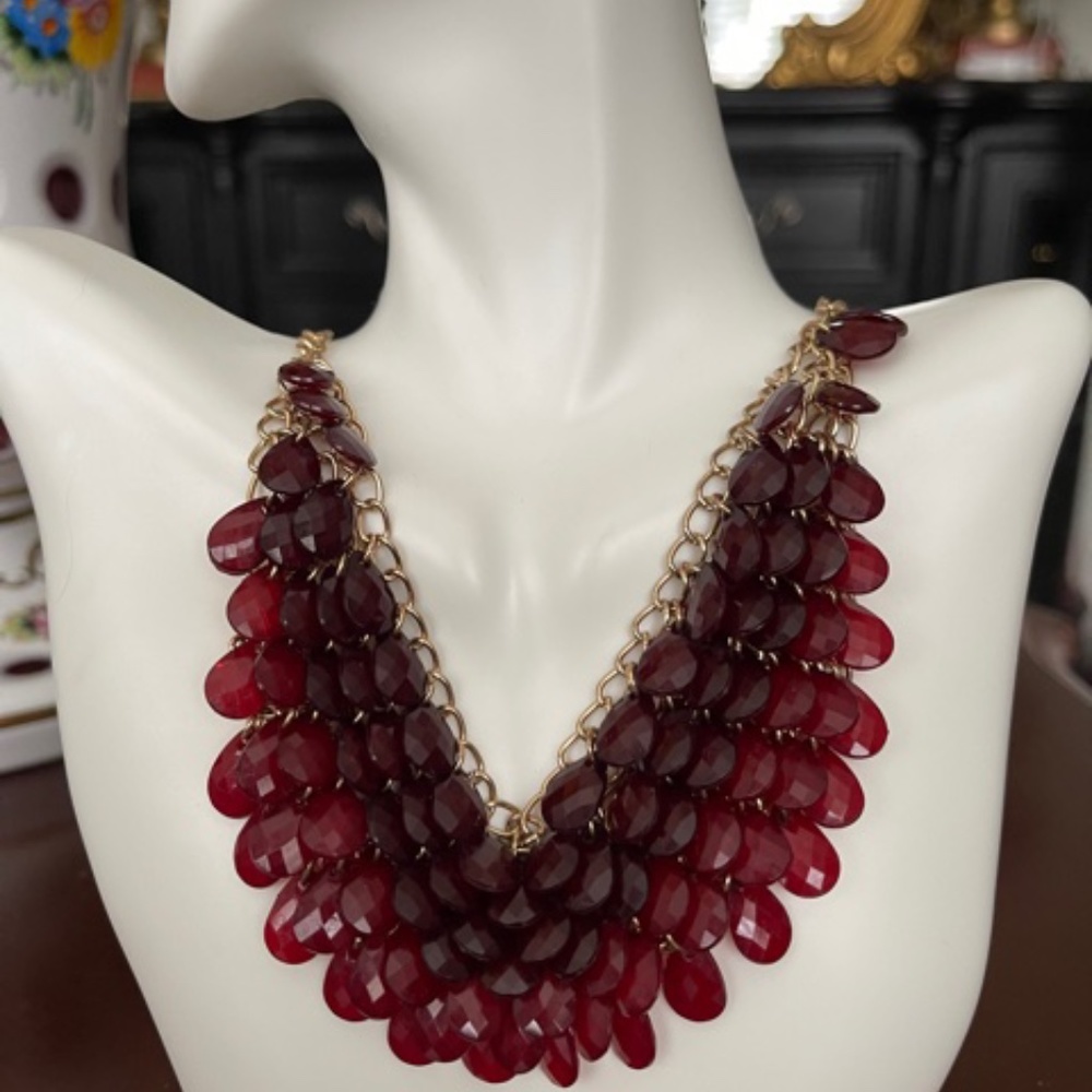 Red/Burgundy Necklace